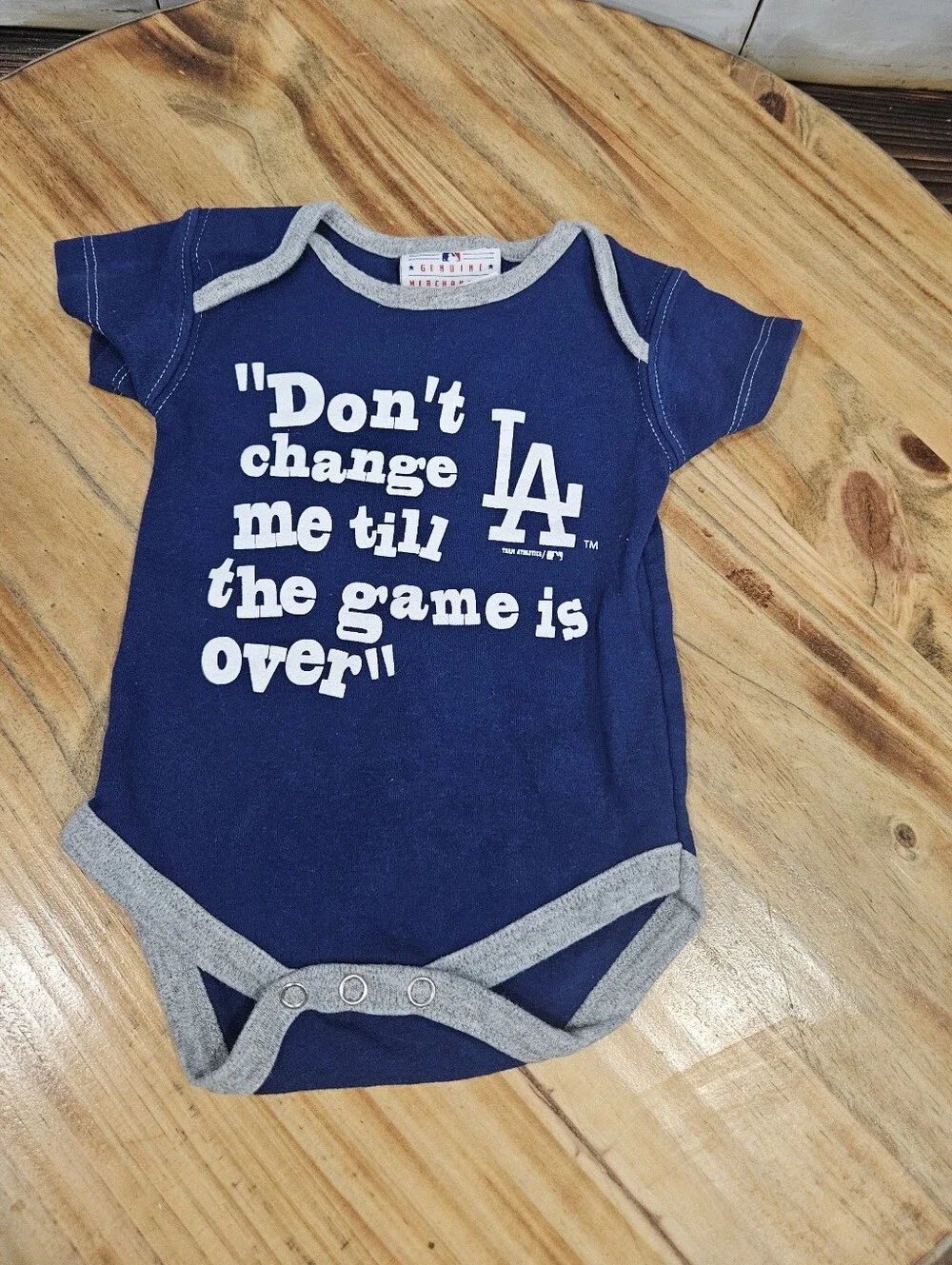 Infant Baby MLB Los Angeles Dodgers Baseball Onesie Bundle